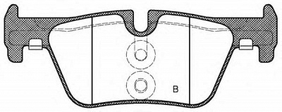 OPEN PARTS bpa147600 -  Комплект тормозных колодок, дисковый тормоз